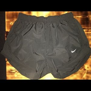 Solid Black Nike Running Shorts